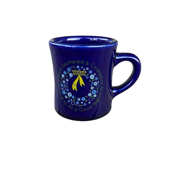 Waffle House Christmas Mug Scattered Smothered Covered 2017 Heavy Diner Mug GUC - Picture 1 of 8